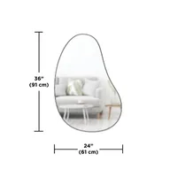 Hubba Pebble - 36" Height Wall Mirror