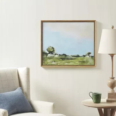 Martha Stewart Across The Plains 2 Framed Canvas Art