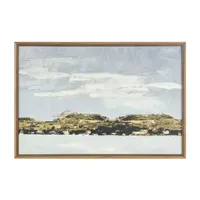 Martha Stewart Foggy Morning Framed Gel Coated Canvas Art