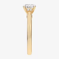 G-H / Si1-Si2) Womens 1 1/ CT. T.W. Lab Grown White Diamond 14K Gold Solitaire Engagement Ring