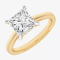 (G-H / Si1-Si2) Womens 2 1/5 CT. T.W. Lab Grown White Diamond 14K Gold Solitaire Engagement Ring