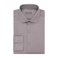 Van Heusen Slim Stain Shield Mens Fit Stretch Fabric Wrinkle Free Long Sleeve Dress Shirt