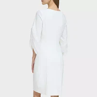 Marc New York Womens 3/4 Sleeve Sheath Dress