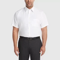 Van Heusen Big & Tall Mens Regular Fit Easy Care Short Sleeve Dress Shirt