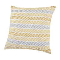 Lr Home Ash Sen Stripe Square Throw Pillow
