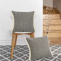 Lr Home Alis Ben Solid Square Throw Pillows