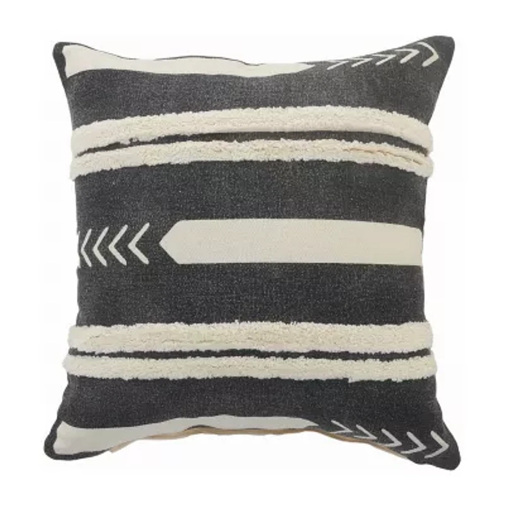 Lr Home Bel Sun Stripe Square Throw Pillow