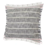 Lr Home Rose Stripe Square Throw Pillow