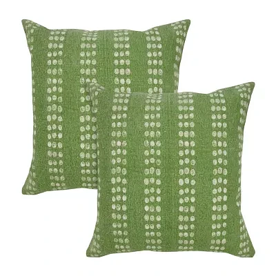 Lr Home Bam Stripe Set Square Throw Pillows