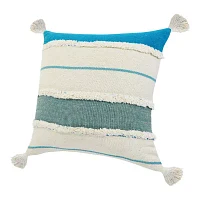 Lr Home Riv Stripe Set Square Throw Pillow