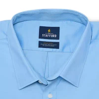 Stafford Advanced Performance Sweat Repel Mens Big & Tall Regular Fit Stretch Fabric Wrinkle Free Long Sleeve Dress Shirt