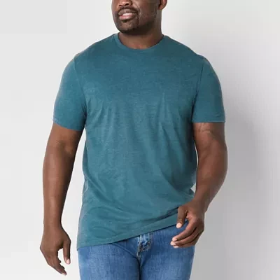 St. John's Bay Big and Tall Mens Crew Neck Short Sleeve Pocket T-Shirt