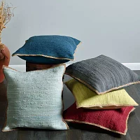 Lr Home Abeje Bordered Square Throw Pillows