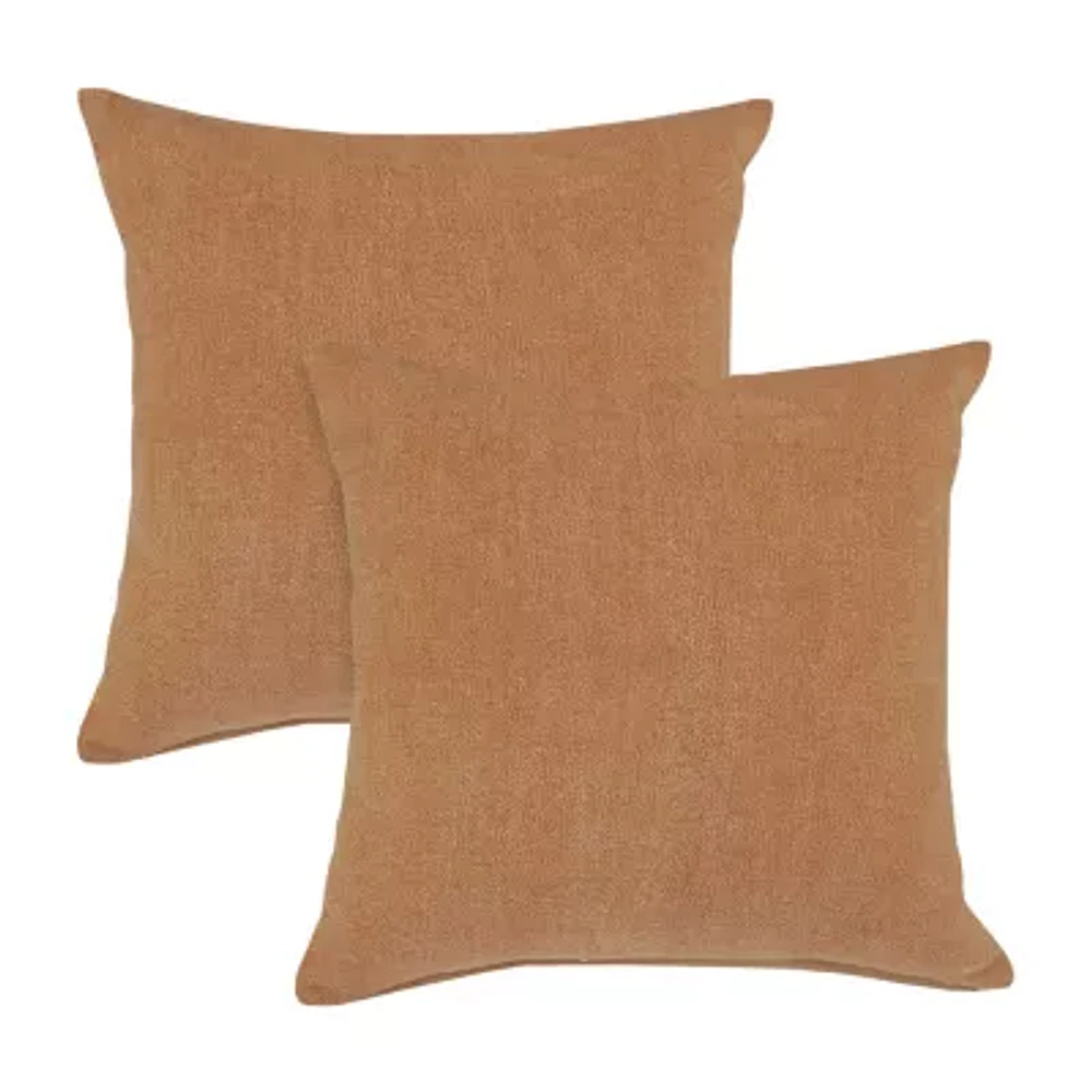 Lr Home Bea Solid Set Square Throw Pillow