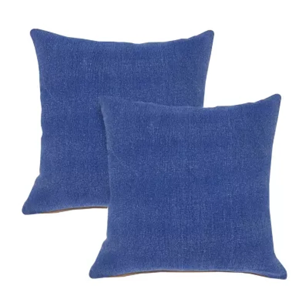Lr Home Bea Solid Set Square Throw Pillows