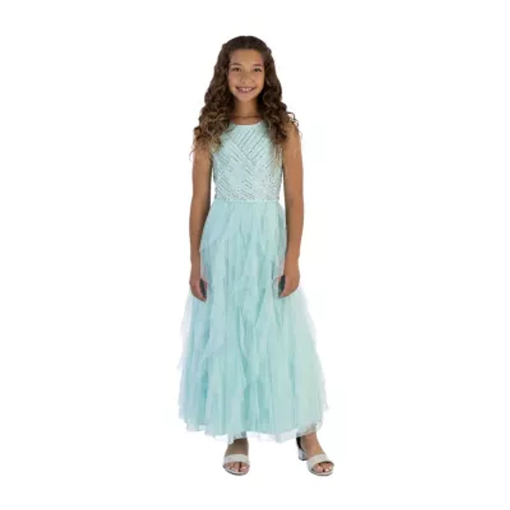 Speechless Little Girls Sleeveless Maxi Dress