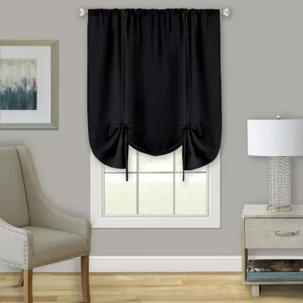 Achim Darcy Light-Filtering Rod Pocket Single Tie-Up Shade