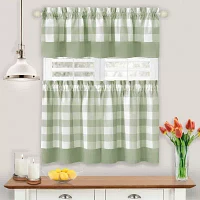 Achim Hunter 3-pc. Rod Pocket Window Tiers