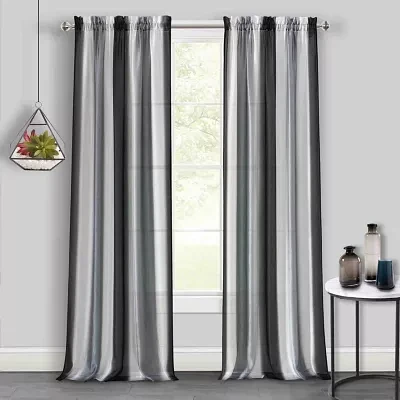 Achim Spectrum Light-Filtering Rod Pocket Single Curtain Panel