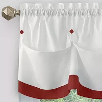 Achim Lana 3-pc. Rod Pocket Kitchen Curtains & Drapes Window Sets