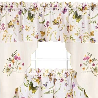 Achim Enchanted 3-pc. Rod Pocket Kitchen Curtain Window Set