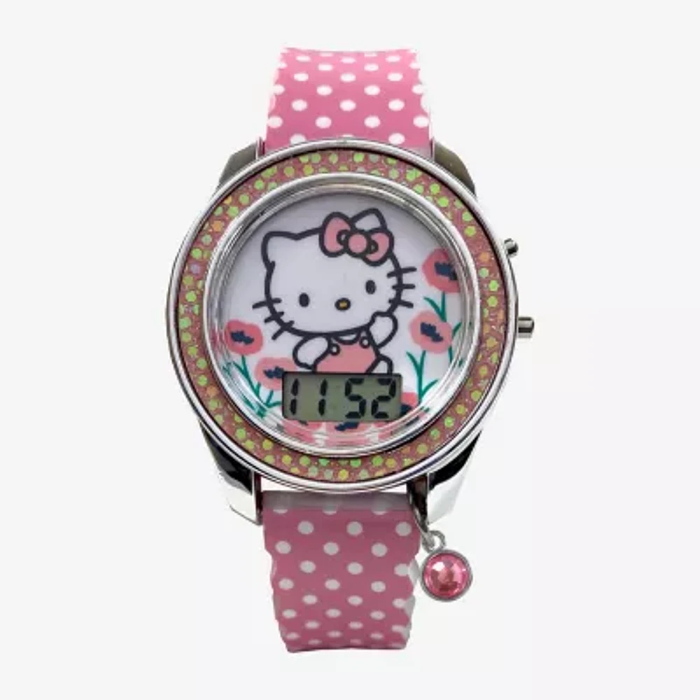 Hello Kitty Girls Pink Strap Watch Hk4240jc