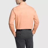 Van Heusen Everyday Defense Mens Regular Fit Stretch Fabric Wrinkle Free Long Sleeve Dress Shirt
