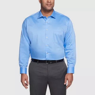 Van Heusen Big and Tall Ultra Flex Mens Regular Fit Wrinkle Free Long Sleeve Dress Shirt