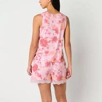 Ambrielle Womens Sleeveless V Neck Pajama Top