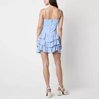 Emerald Sundae Womens Sleeveless Fit + Flare Dress Juniors