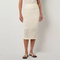 Worthington Womens Sweater Skirt