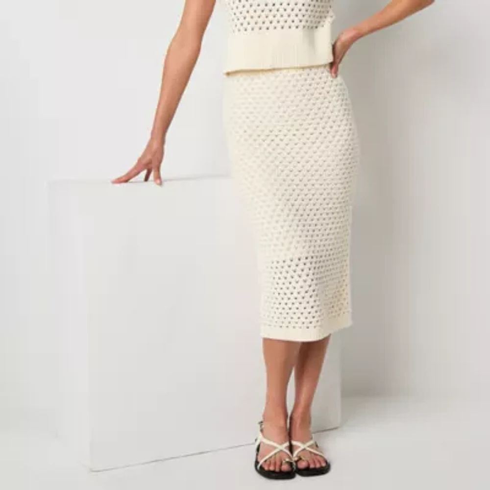 Worthington Womens Sweater Skirt