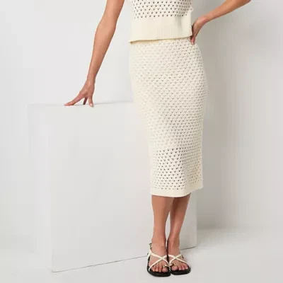 Worthington Womens Sweater Skirt