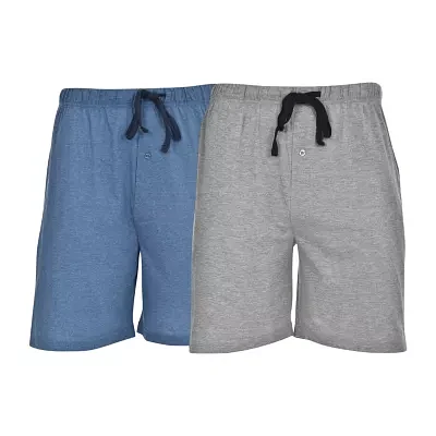 Hanes Lounge Mens Knit 2-pc. Pajama Shorts
