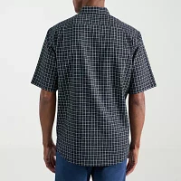 Haggar® Men's Life Khaki™ Short Sleeve Button-Down Linen Shirt