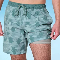 Free Country Mens Quick Dry Animal Swim Shorts