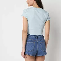 Forever 21 Womens Juniors Crew Neck Short Sleeve T-Shirt