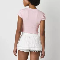 Forever 21 Womens Juniors Crew Neck Short Sleeve T-Shirt