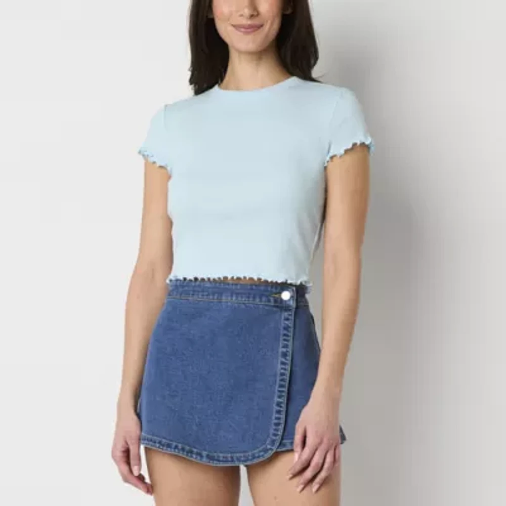 Forever 21 Womens Juniors Crew Neck Short Sleeve T-Shirt