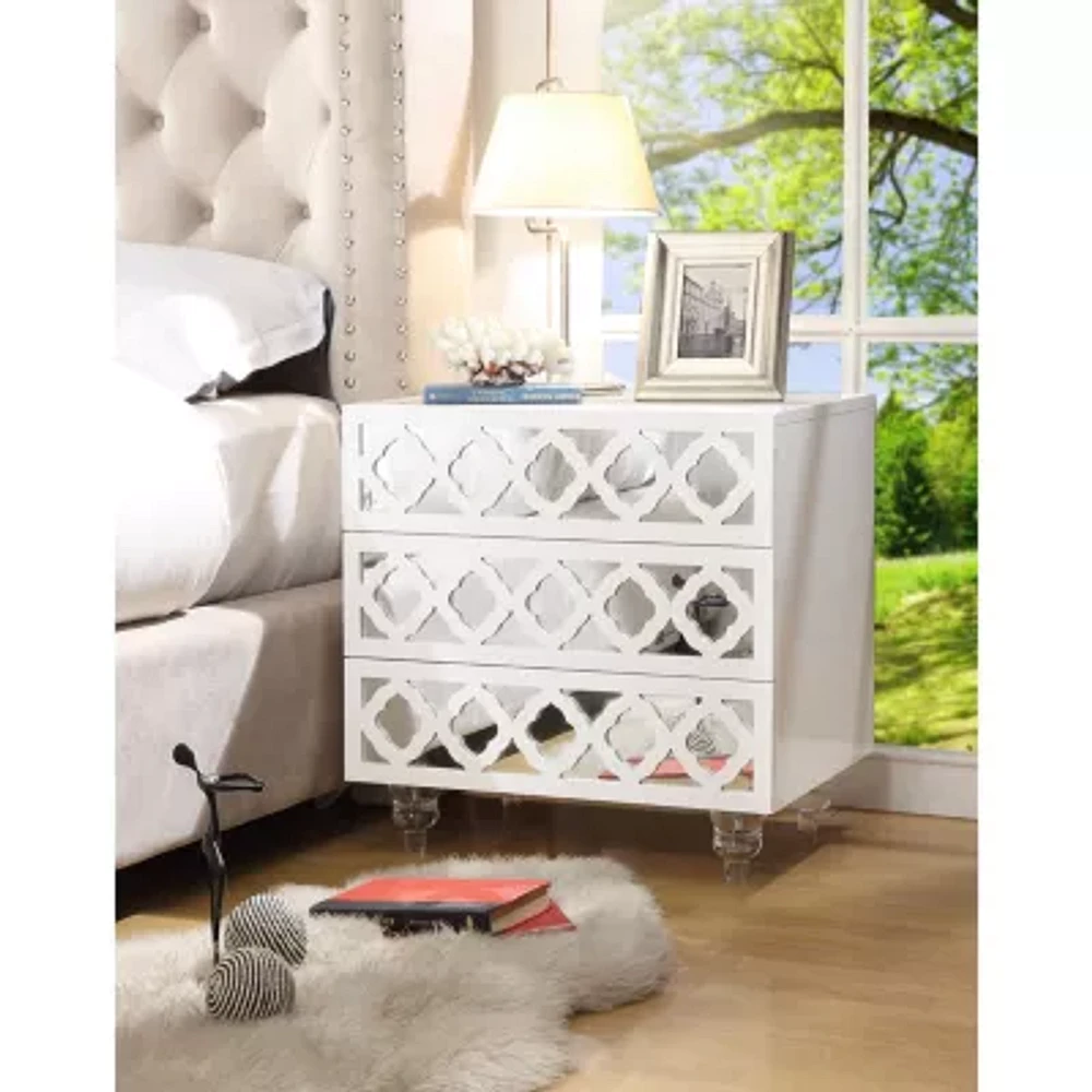 Francesca 3-Drawer Nightstand