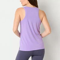 Xersion Womens Round Neck Sleeveless Graphic Tank Top