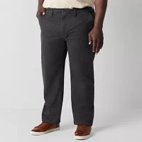 mutual weave Standard Chino Mens Big and Tall Relaxed Fit Flat Front Pant