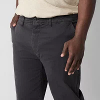 mutual weave Standard Chino Mens Big and Tall Relaxed Fit Flat Front Pant