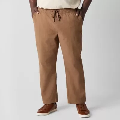 mutual weave Mens Big and Tall Relaxed Fit Drawstring Pant