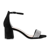 I. Miller Shoes Womens Emely Buckle Open Toe Block Heel Pumps