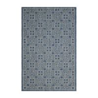 Safavieh Courtyard Collection Adelaide Geometric Indoor/Outdoor Area Rug