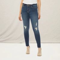 a.n.a-Tall Womens Mid Rise Skinny Jegging