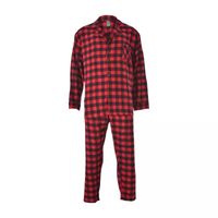 Hanes Mens Big and Tall Round Neck Long Sleeve 2-pc. Pant Pajama Set