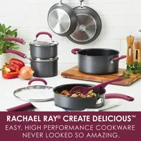 Rachael Ray Create Delicious Hard Anodized 11-Pc. Cookware Set