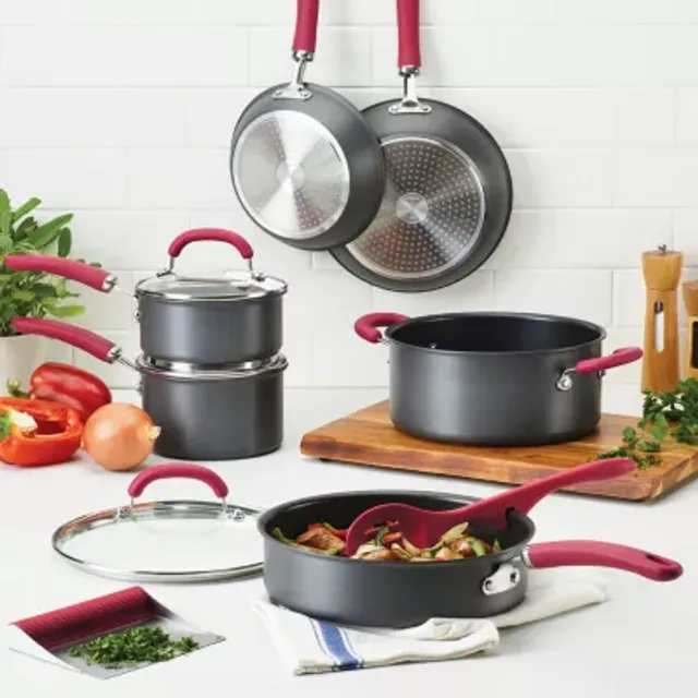 Rachael Ray 14-pc. Non-Stick Cookware Set, Color: Gray - JCPenney